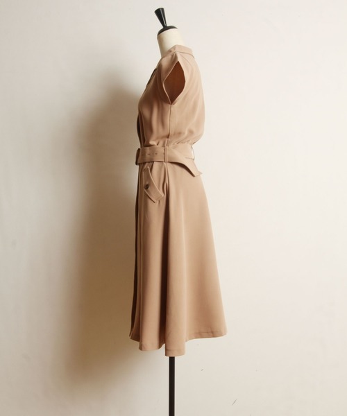 「tocco closet」 シャツワンピース M ベージュ系その他 レディース_画像6