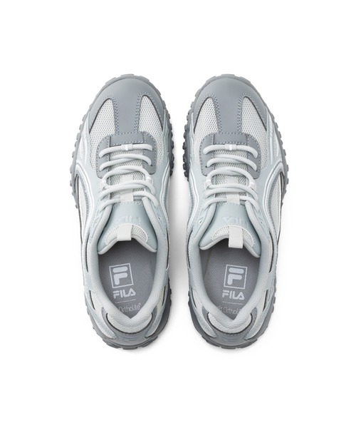 「FILA」 ローカットスニーカー 25.0cm グレー レディース_画像2