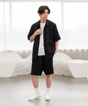ワイドパンツ ハーフパンツ パンツ 短パン A...の詳細画像2