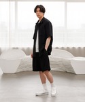ワイドパンツ ハーフパンツ パンツ 短パン A...の詳細画像3