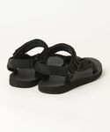 「Teva」 フラットサンダル 24cm ブラ...の詳細画像1