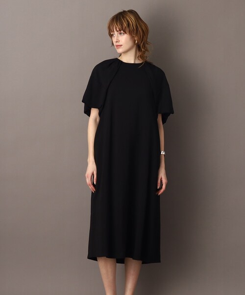 「DRESSTERIOR」 半袖ワンピース 36 イエロー系その他 レディース_画像4