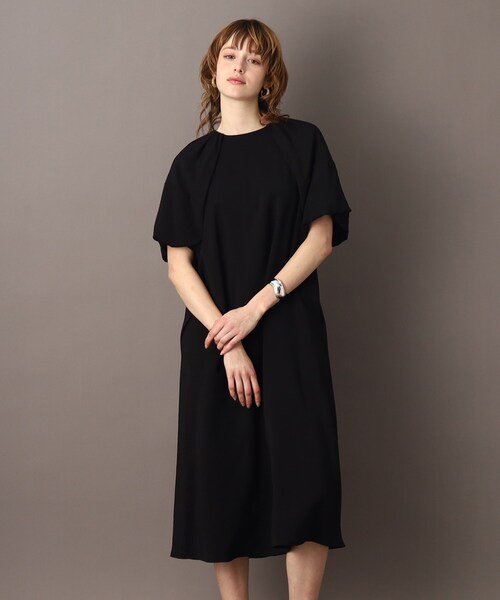 「DRESSTERIOR」 半袖ワンピース 36 イエロー系その他 レディース_画像5