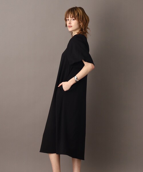 「DRESSTERIOR」 半袖ワンピース 36 イエロー系その他 レディース_画像6