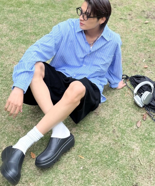 「Classical Origin」 ハーフパンツ MEDIUM グレー メンズ_画像5