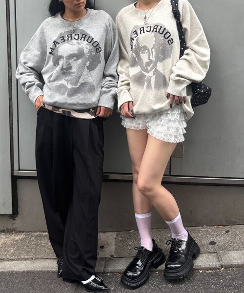 「Sourcream」 スウェットカットソー SMALL ホワイト レディース_画像3