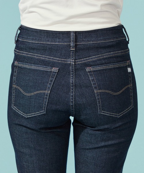 「C17」 デニムパンツ X-SMALL カーキ レディース_画像9
