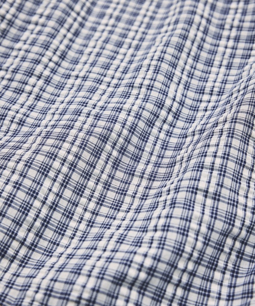 「HINSON」 半袖シャツ LARGE ネイビー メンズ_画像9