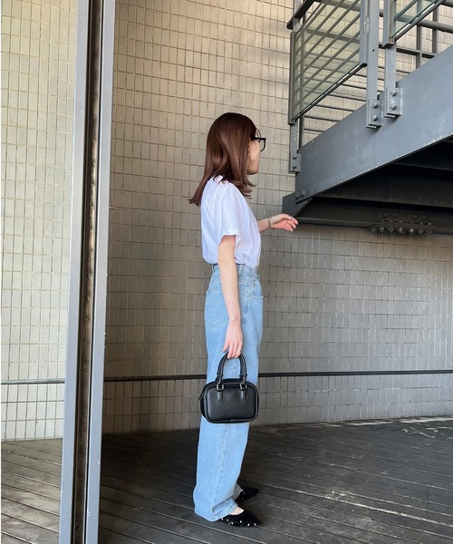 「ISOOK」 半袖Tシャツ FREE ホワイト レディース_画像3