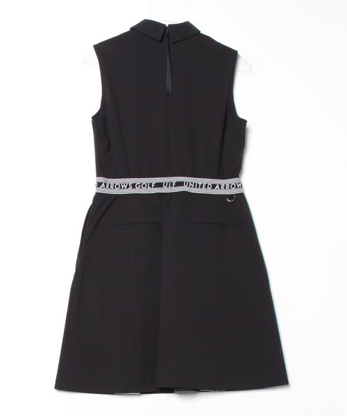 「UNITED ARROWS GOLF」 シャツワンピース L ブラック レディース_画像2