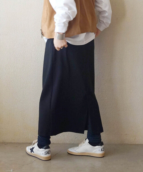「JOURNAL STANDARD LUXE」 ロングスカート - ブラック レディース_画像3