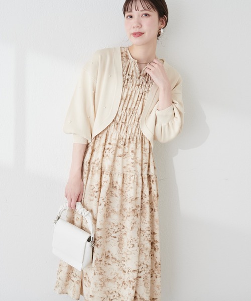 「natural couture」 長袖ワンピース FREE ブルー レディース_画像3
