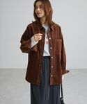 コート アウター コーデュロイシャツジャケット...の詳細画像4