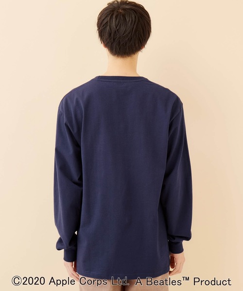 U.S Beatles ビートルズ ネイビー Tシャツ・カットソー M THE BEATLES Tシャツ ネイビー M ビートルズ GILDAN - 古着屋