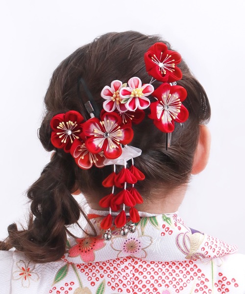 KYOETSU（京越） 七五三 髪飾り つまみ細工 2点セット ADFK キッズ