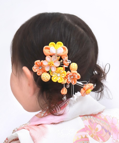 KYOETSU（京越） 七五三 髪飾り つまみ細工 2点セット ADFK キッズ