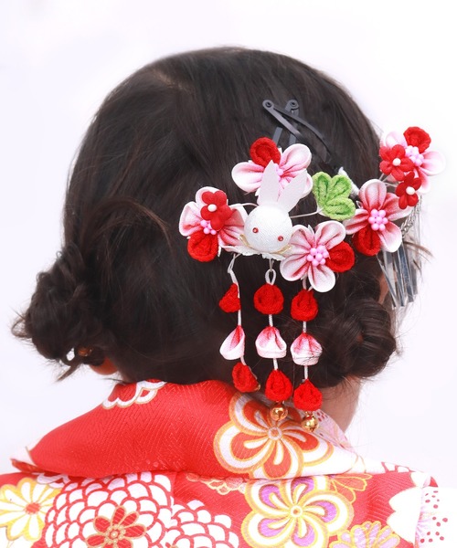 KYOETSU（京越） 七五三 髪飾り つまみ細工 2点セット ADFK キッズ