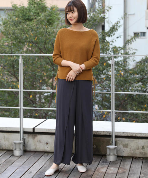 お得豊富な パンツ PayPayモール店 - 通販 - PayPayモール ウォッシャブルレーヨン オーバーラップパンツ ZOZOTOWN 再入荷特価