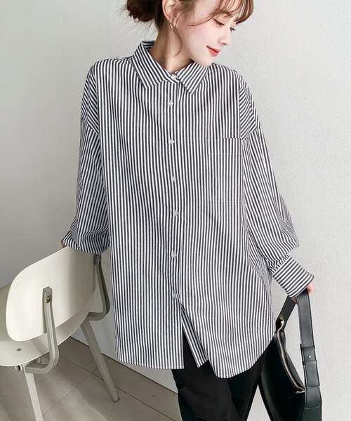 moment+ ブラウス シャツ 「累計販売枚数10万枚突破！」先染め