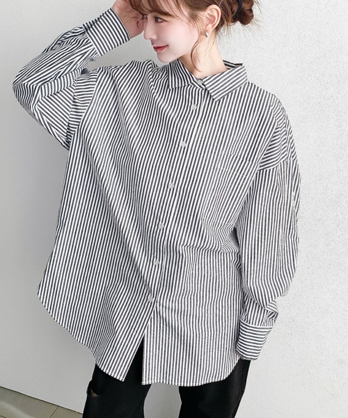 moment+ ブラウス シャツ 「累計販売枚数10万枚突破！」先染め