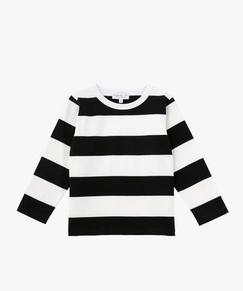 agnes b.（アニエスベー） tシャツ キッズ コットン 太ボーダー 長袖 T
