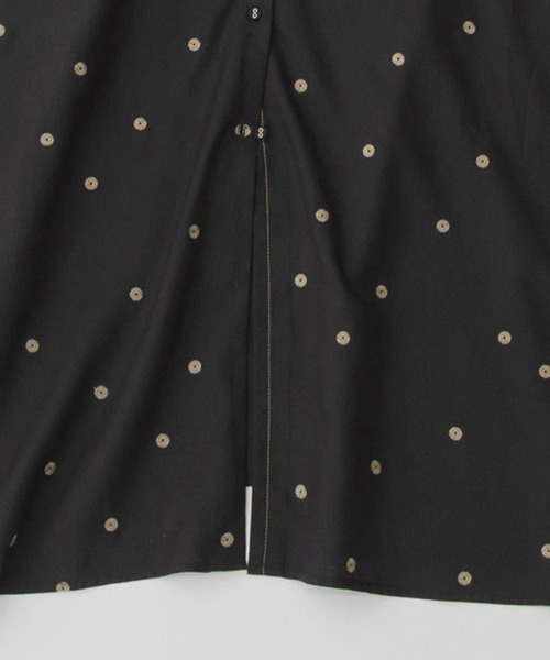 ワンピース Cornet polka刺繍半袖 シャツワンピース Cornet polka刺繍半袖