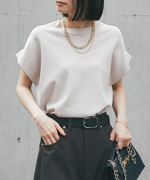 RIVE DROITE ニット クールタッチUVショルダーニット : ZOZOTOWN