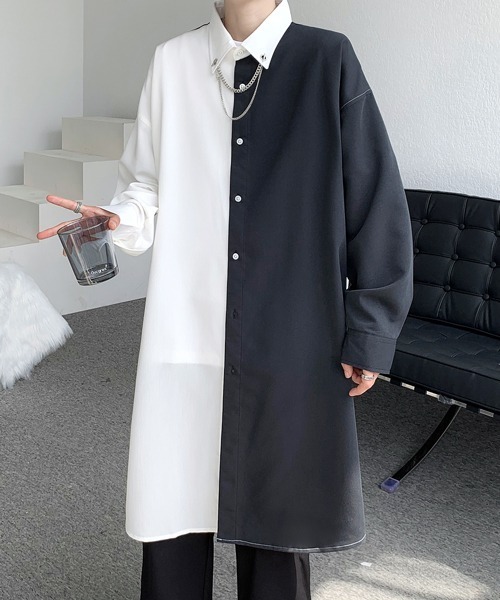 送料関税込み[M.E.D.M]ロングシャツ★日本未入荷★男女兼用★ 送料関税込み[M.E.D.M]シャツ☆日本未入荷☆男女兼用☆大人気☆