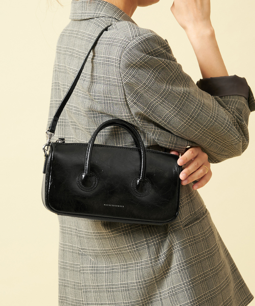 [MARGE SHERWOOD] ZIPPER SMALL BAG☆送料込☆ MARGE SHERWOOD Women's Zipper Small Bag in Blond Wood
