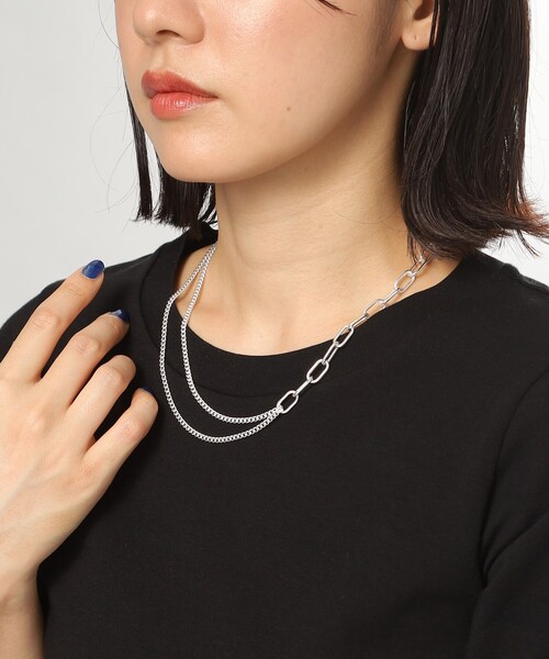 ココシュニック　ドレープチェーンアーチネックレス ドレープチェーン アーチネックレス（ネックレス）｜COCOSHNIK