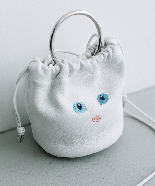 Beau're（ヴュレ） ショルダーバッグ バッグ BEAURE カウレザー 黒ネコ