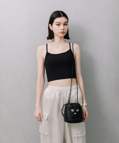 Beau're（ヴュレ） ショルダーバッグ バッグ BEAURE カウレザー 黒ネコ