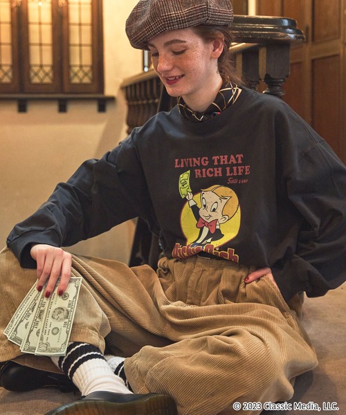 15956✨良品✨グッチ ビッグロゴ シェリーライン ヴィンテージ Tシャツ GUCCI ロゴ オーバーサイズ コットン Tシャツ ・ブラック コットン