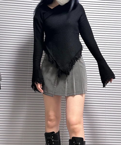ROOP TOKYO ニット セーター FRINGE LONG SLEEVE KNIT