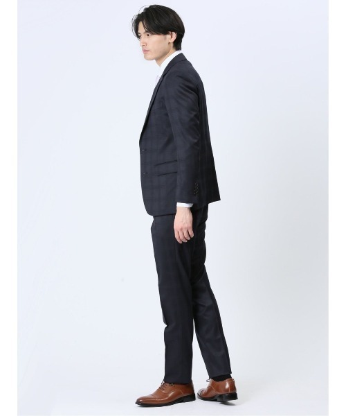 TAKA-Q（タカキュー） セットアップ 「光沢 ウール混 ストレッチ