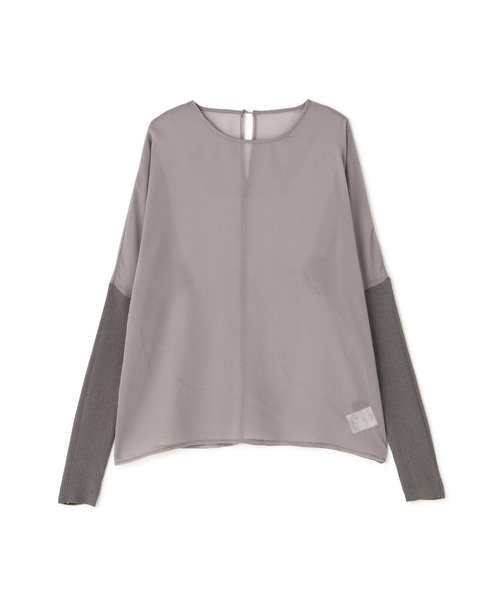 tシャツ AULA/アウラ/ARM KNIT SHEER TOP レディース