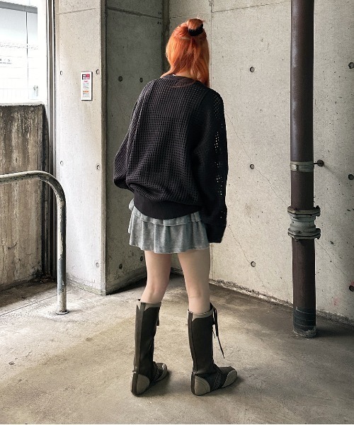 ニット メンズ スターモチーフメッシュニット : ZOZOTOWN Yahoo