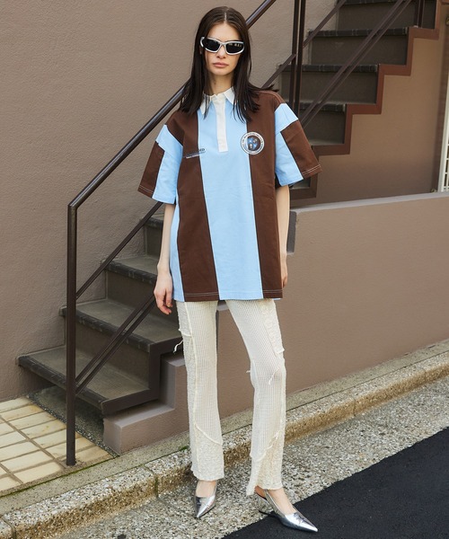 ポロシャツ Oversize Rugby Shirt/オーバーラガーシャツ「MAISON 
