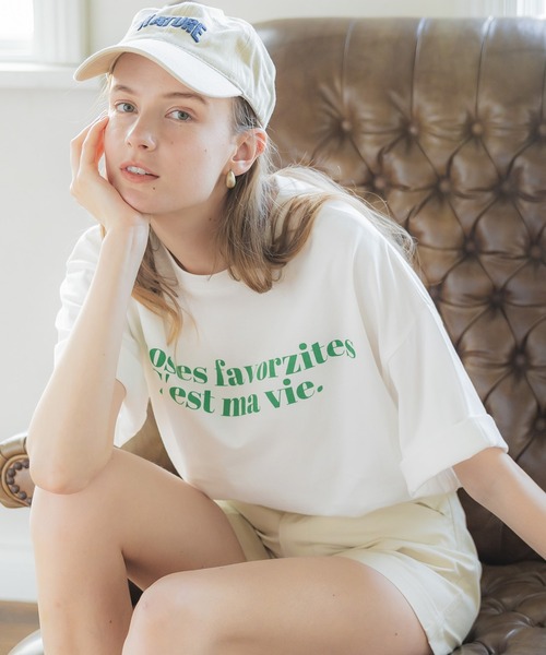 coca tシャツ オーバーサイズアソートロゴTシャツ レディース