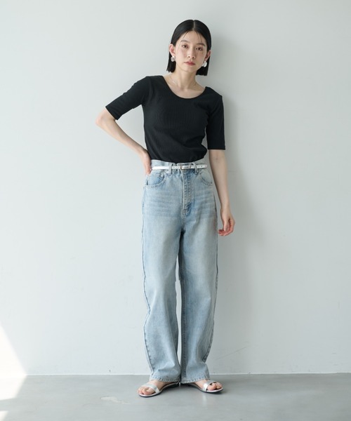 Shelly island tシャツ カップ付きバックオープンTシャツ