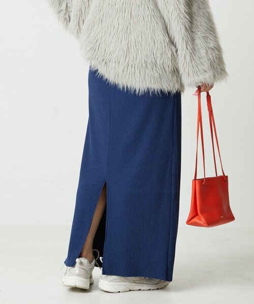 FREAK'S STORE スカート 限定展開 セルフカット リブ タイトスカート