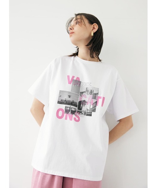 tシャツ Tシャツ COEL×Yuji Takeuchi VACATIONS フォトTシャツ 