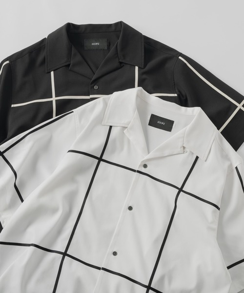 DOOPZ（ドープス） シャツ Big Check Open Collar Shirt - ビッグ