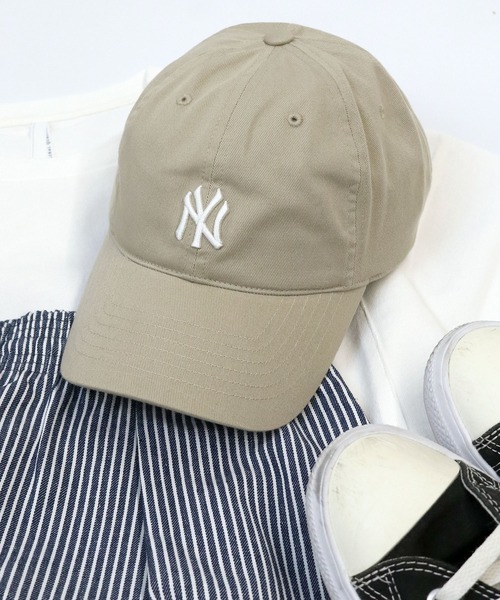 ★MLB Korea★ Basic small logo unstructured ball cap CLE DBr ◇MLB Korea◇ Basic small logo unstructured ball cap CLE DBr