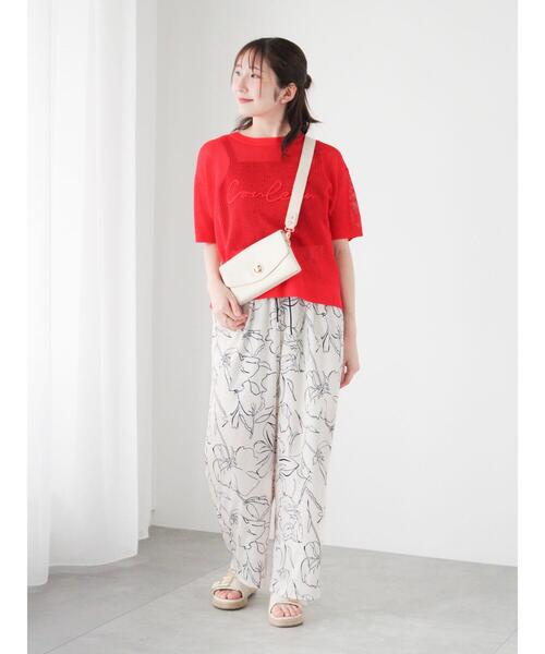 Te chichi TERRASSE ニット セーター メッシュロゴニット