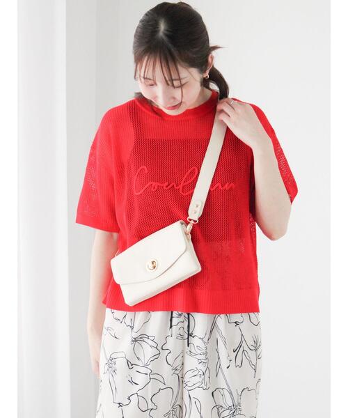 Te chichi TERRASSE ニット セーター メッシュロゴニット