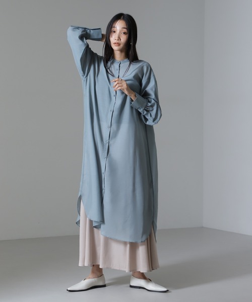 ✨未使用級✨コンバース シャツワンピース シアーシャツ FREEサイズ ✨未使用級✨コンバース シャツワンピース シアーシャツ FREE