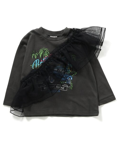 BREEZE（ブリーズ） tシャツ マルチWAYチュール付ロンT キッズ 子供服