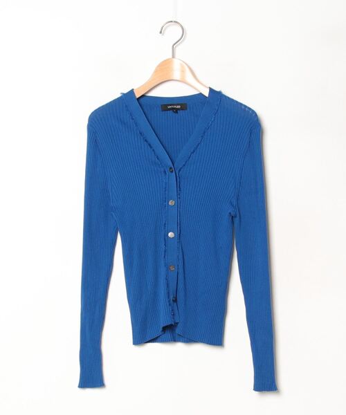 UNTITLED」 ニットカーディガン 00 ブルー レディース : 86969204  