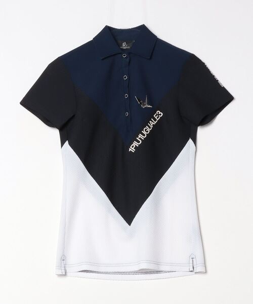 ★美品/定価4.8万★ 1PIU1UGUALE3GOLF スウィッチポロ 3 1 piu 1 uguale 3（ウノピゥウノウグァーレトレ） ポロシャツ ポロ